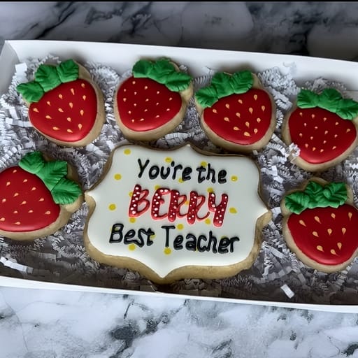 Berry Best Teacher Cookie Set