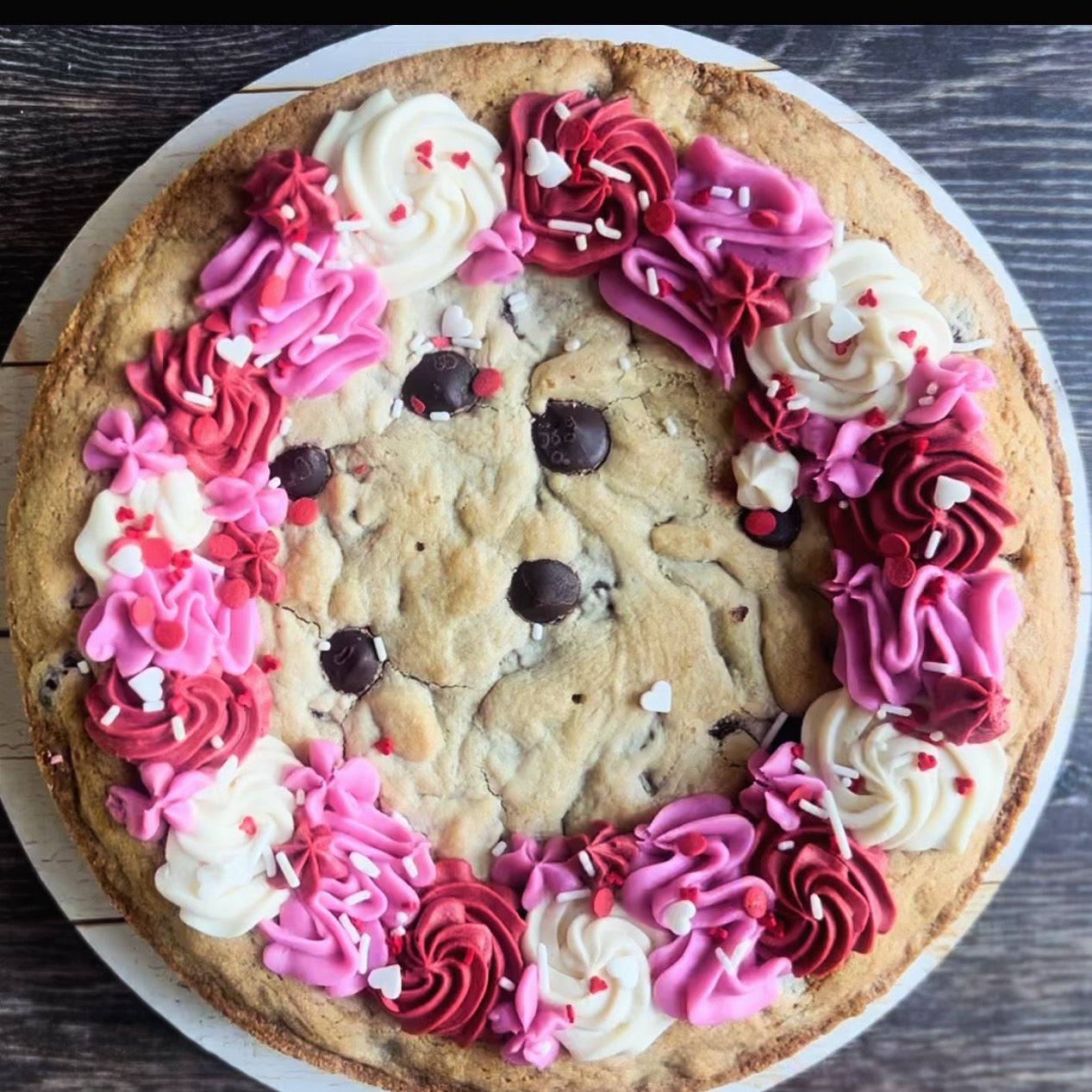 Valentines Day Cookie Cake