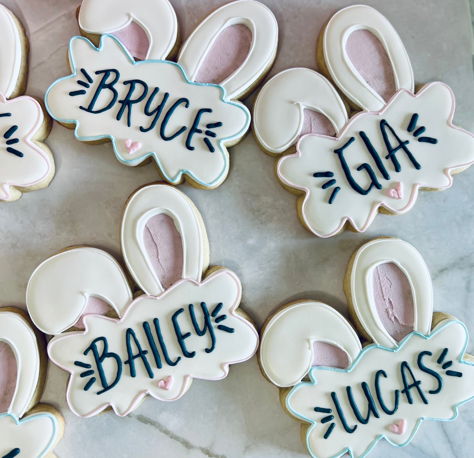 Easter Bunny Personalized  Cookie