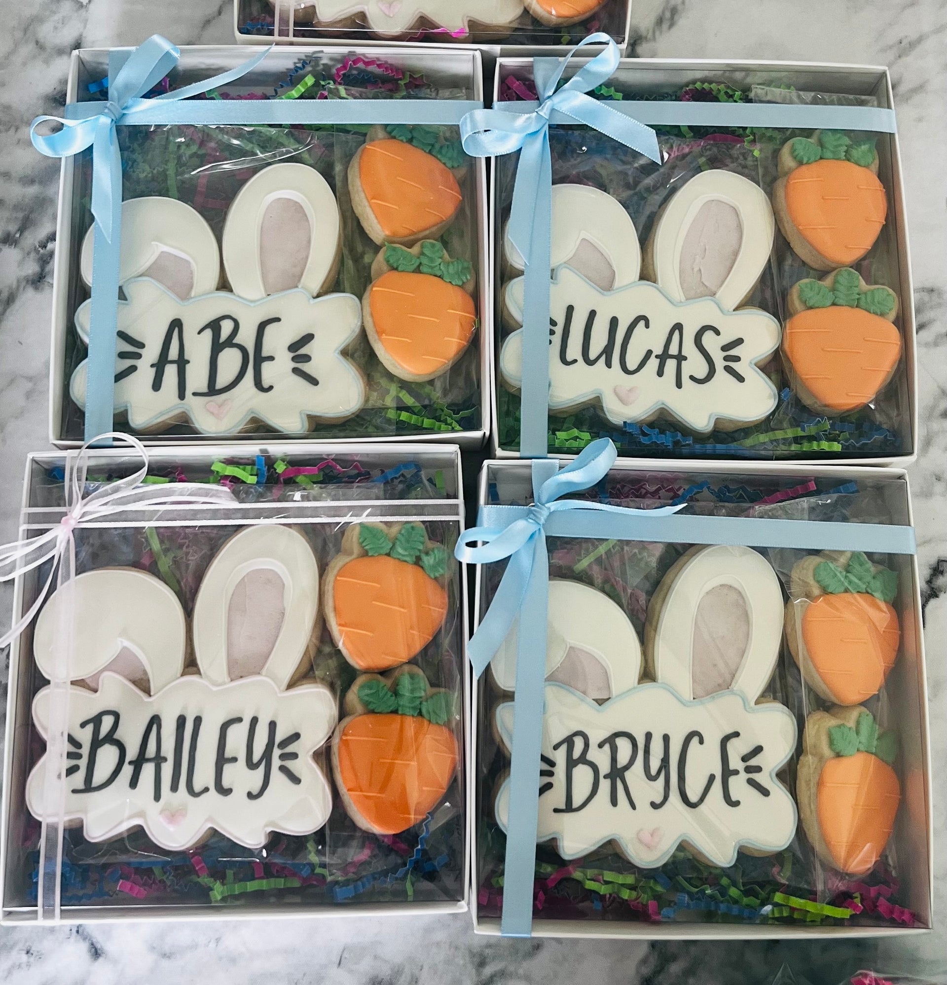 Easter Bunny Personalized  Cookie Set