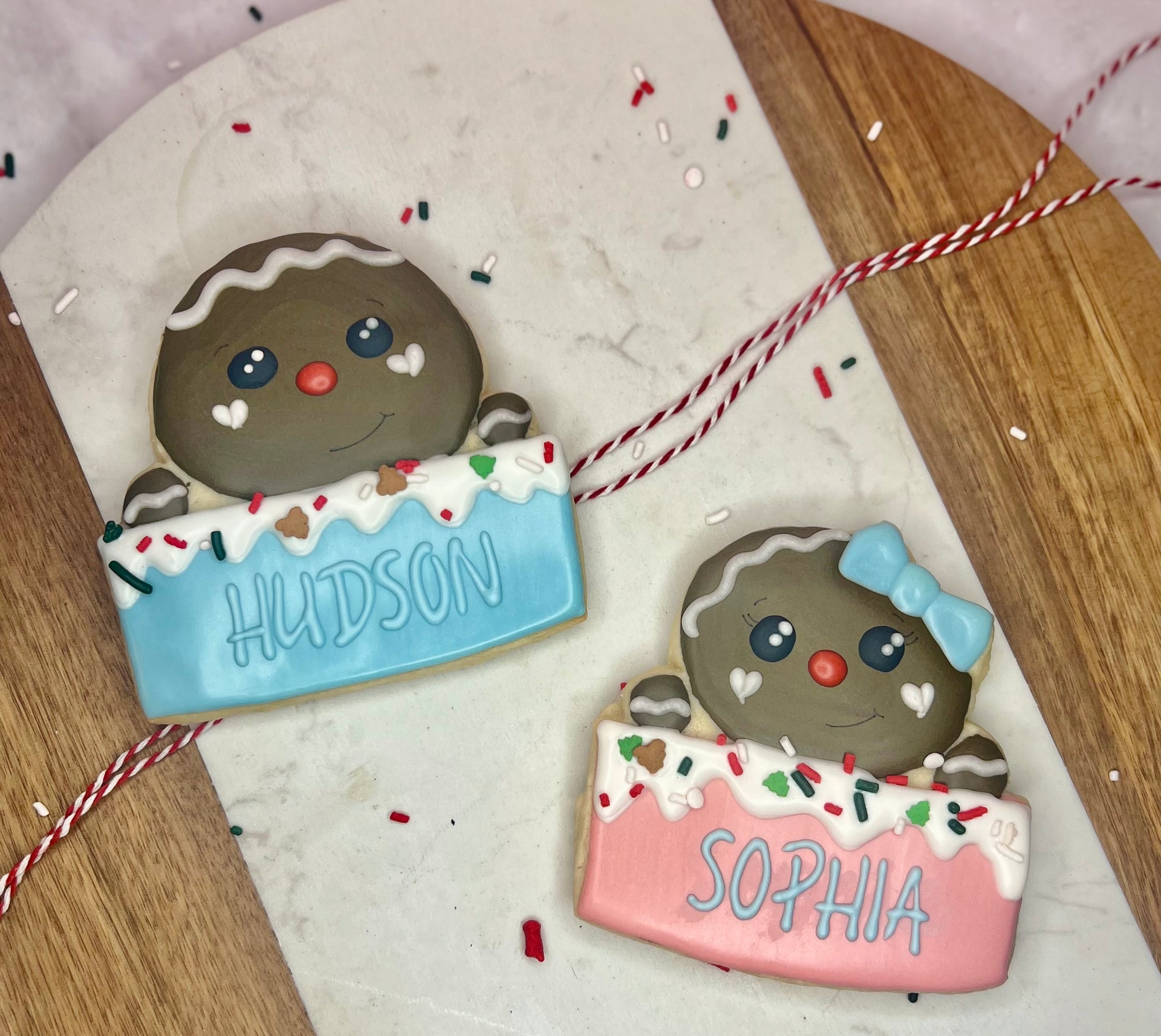 Personalized Gingerbread Boy/Girl Cookie