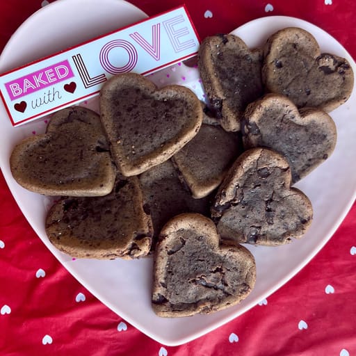 Mini Heart Chocolate Raspberry Cookies | A Berry Sweet Valentine